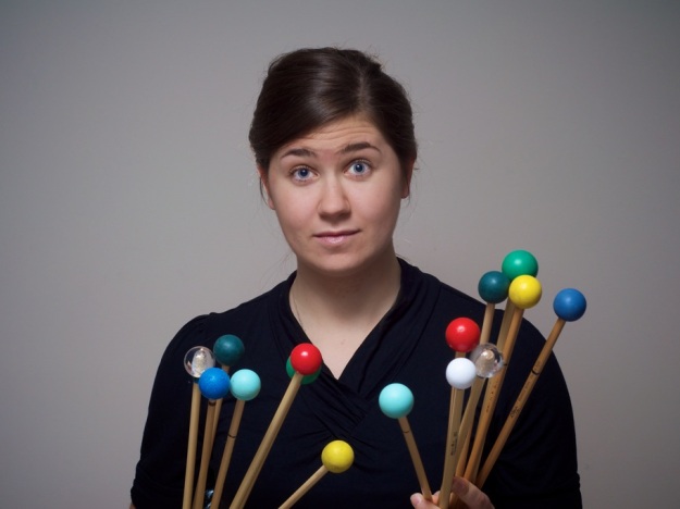 Percussionist Amy Garapic (photograph by Gordon Hayes)