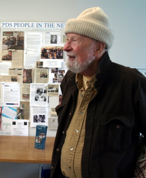 Pete Seeger, Poughkeepsie Day School, 2010 (Photograph by Josie Holford)